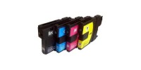 Complete set of 4 Brother LC65 Compatible Inkjet Cartridges